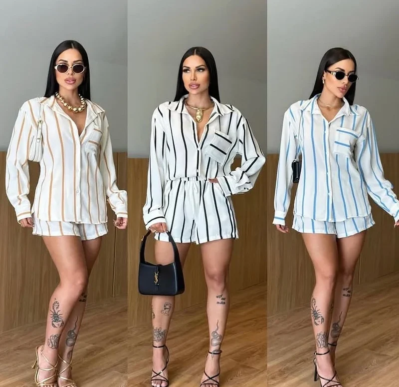 conjunto mari chemise e short