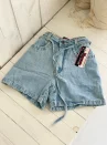 short jeans boyfriend com cinto