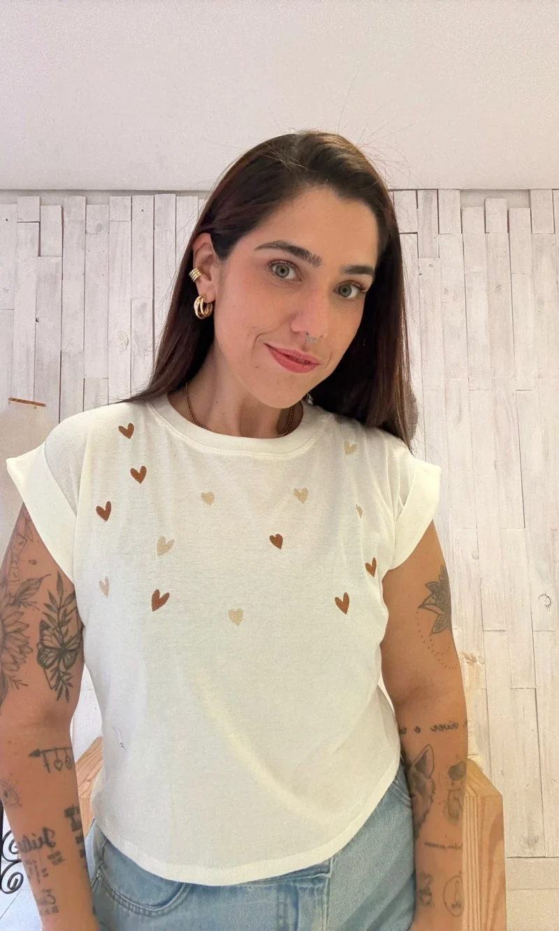 cropped bordado coracao