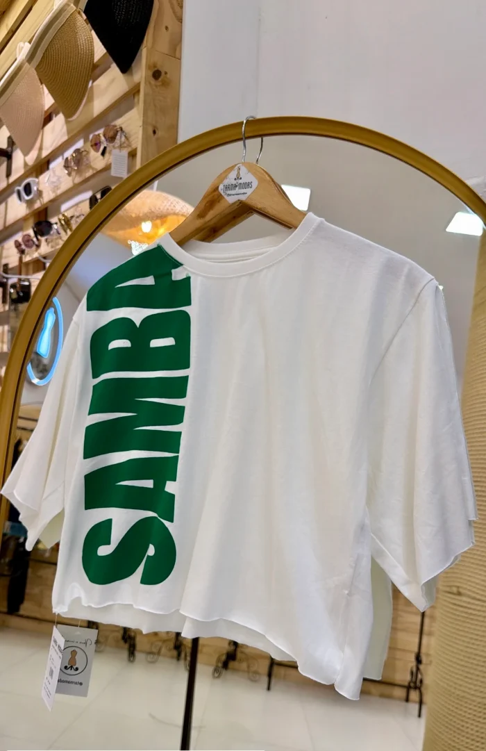 cropped oversized samba