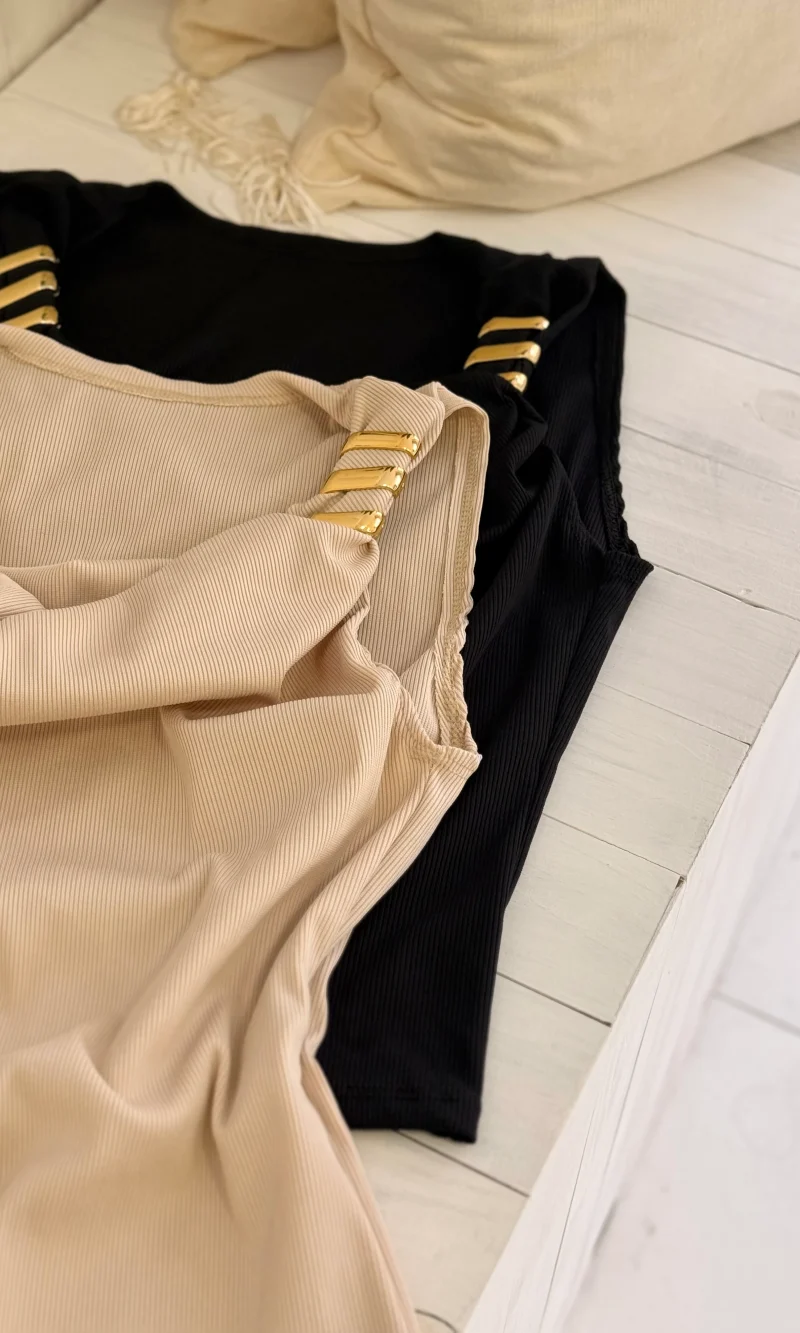 blusa gola boba canelada