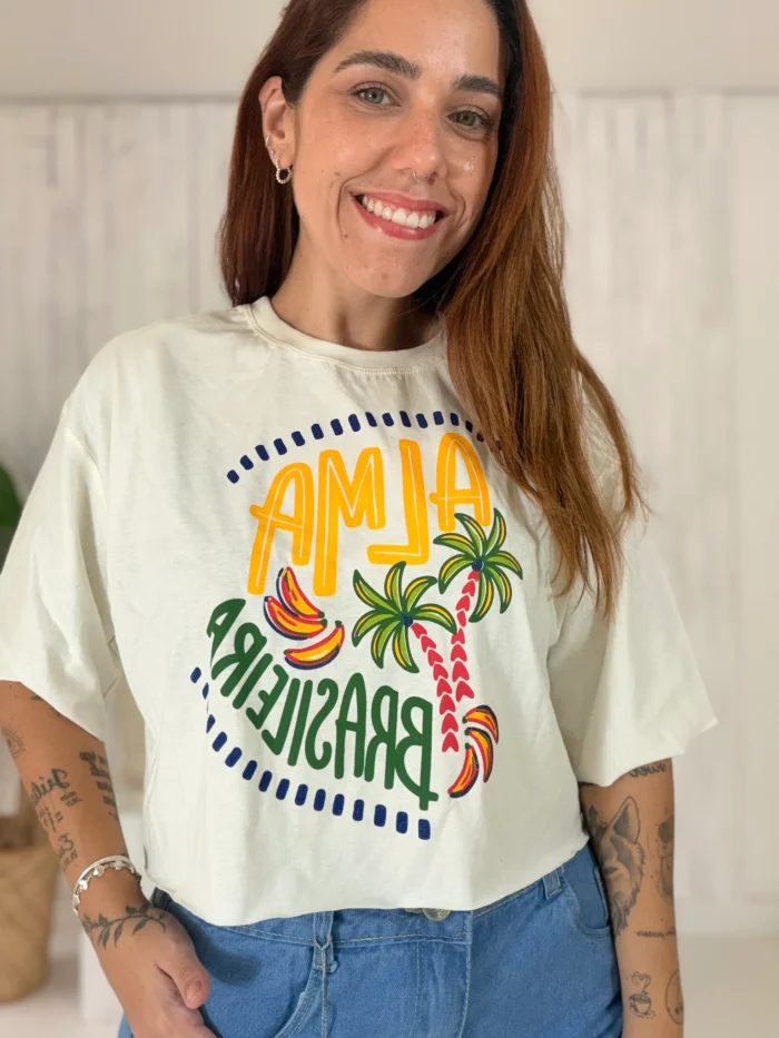 cropped oversized alma brasileira