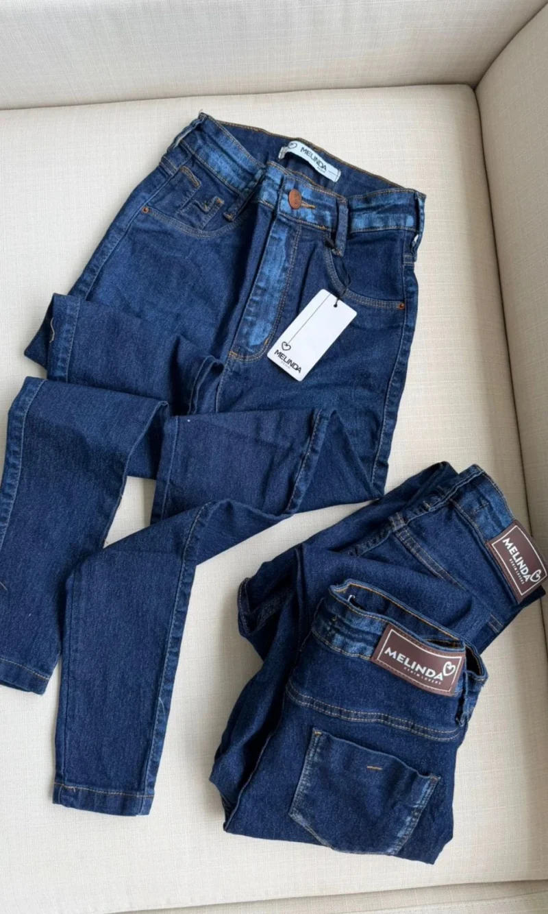 calÇa jeans skinny bÁsica com bolsinho