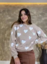 Blusa Moletom Flanelada - Coração