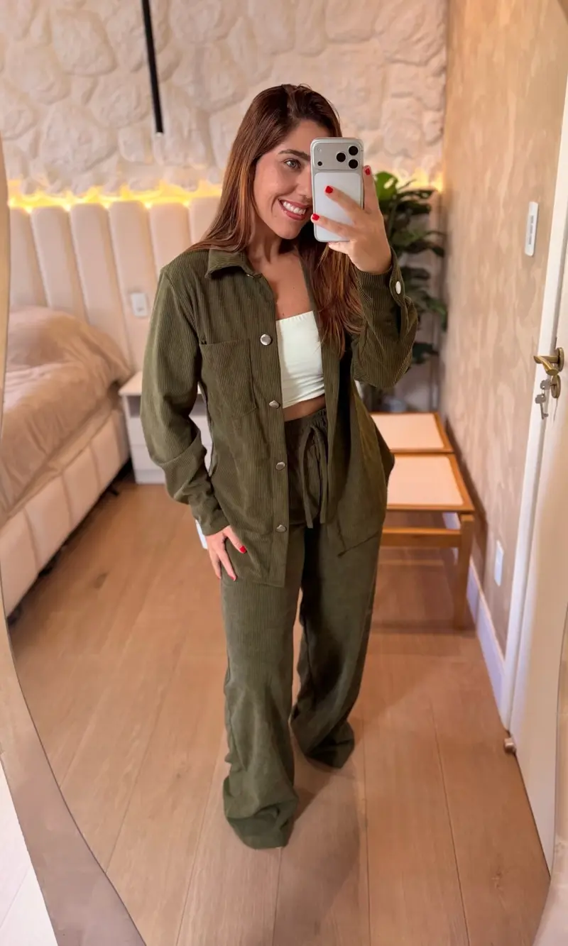 conjunto cotelÊ camisa e pantalona