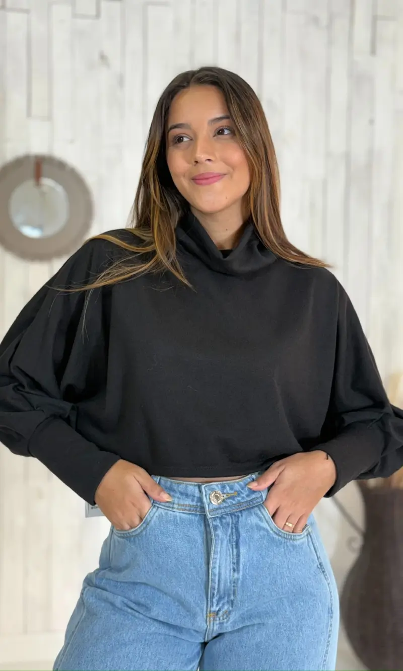 Cropped Lãnzinha - Manga Longa