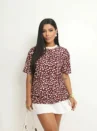 Tshirt De Malha - Animal Print