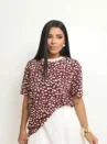 Tshirt De Malha - Animal Print