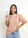 Tshirt De Malha - Animal Print