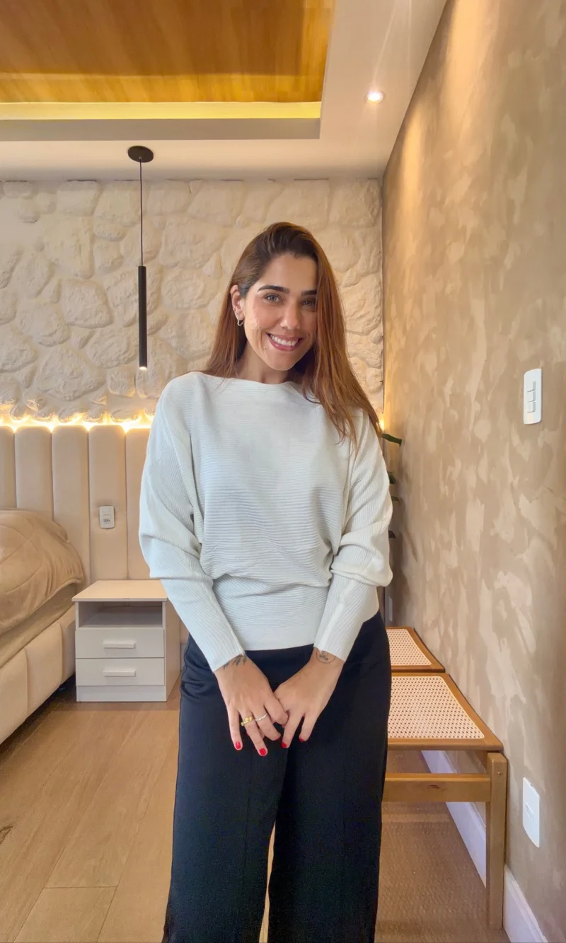 Blusa Mafê - Tricô Modal - Importada