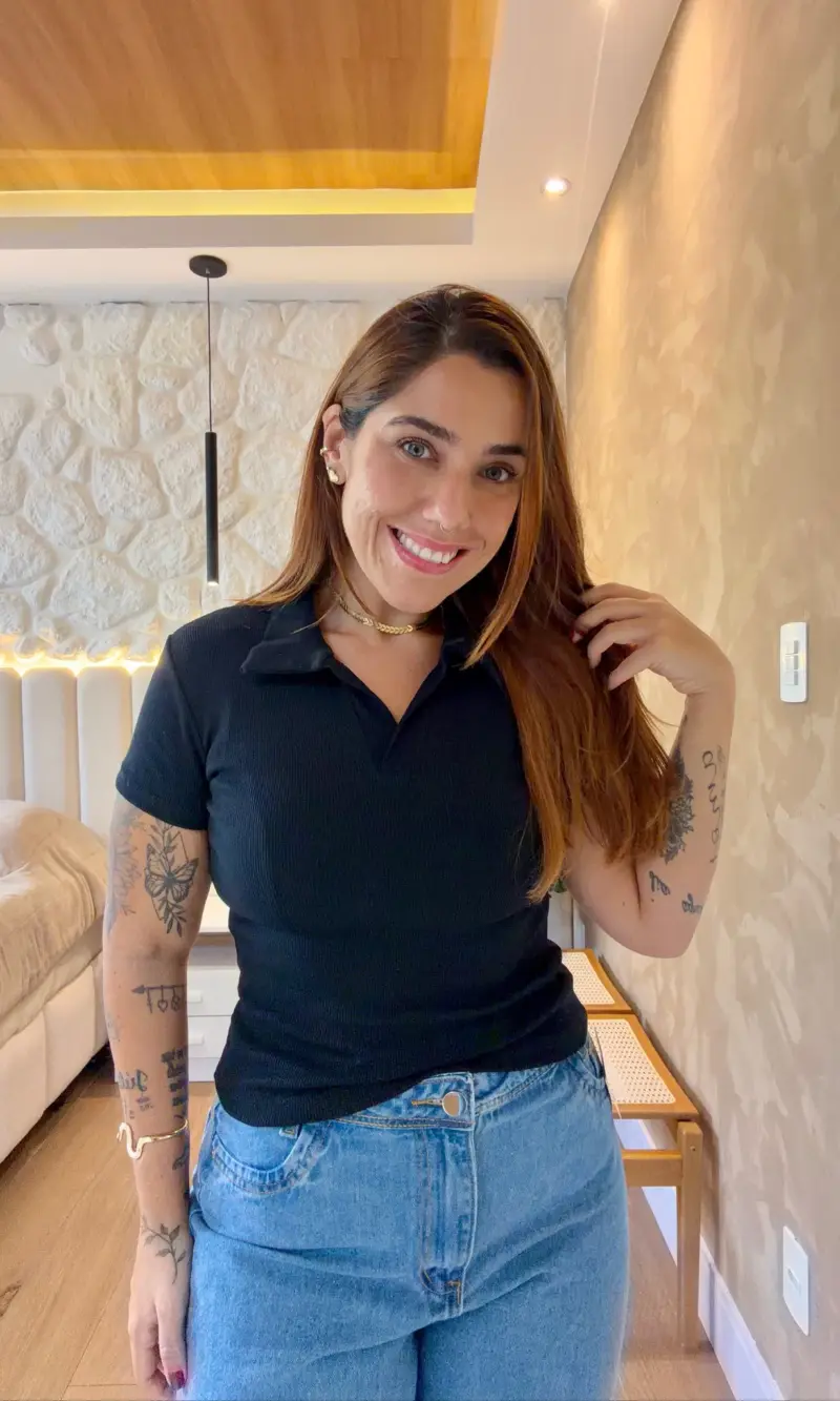 tshirt ribana gola polo