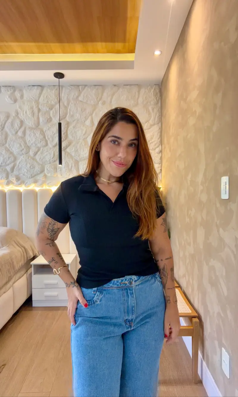 tshirt ribana gola polo