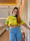 Cropped Oversized - Brasil 3 Listras