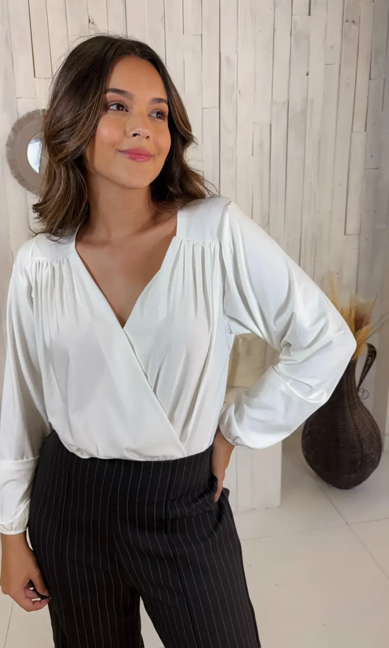 cropped ana manga longa