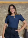 Blusa Aurora Com Pingente Central