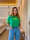 Cropped Oversized - Brasil 3 Listras