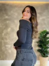 Blusa Ombro A Ombro - Poliamida