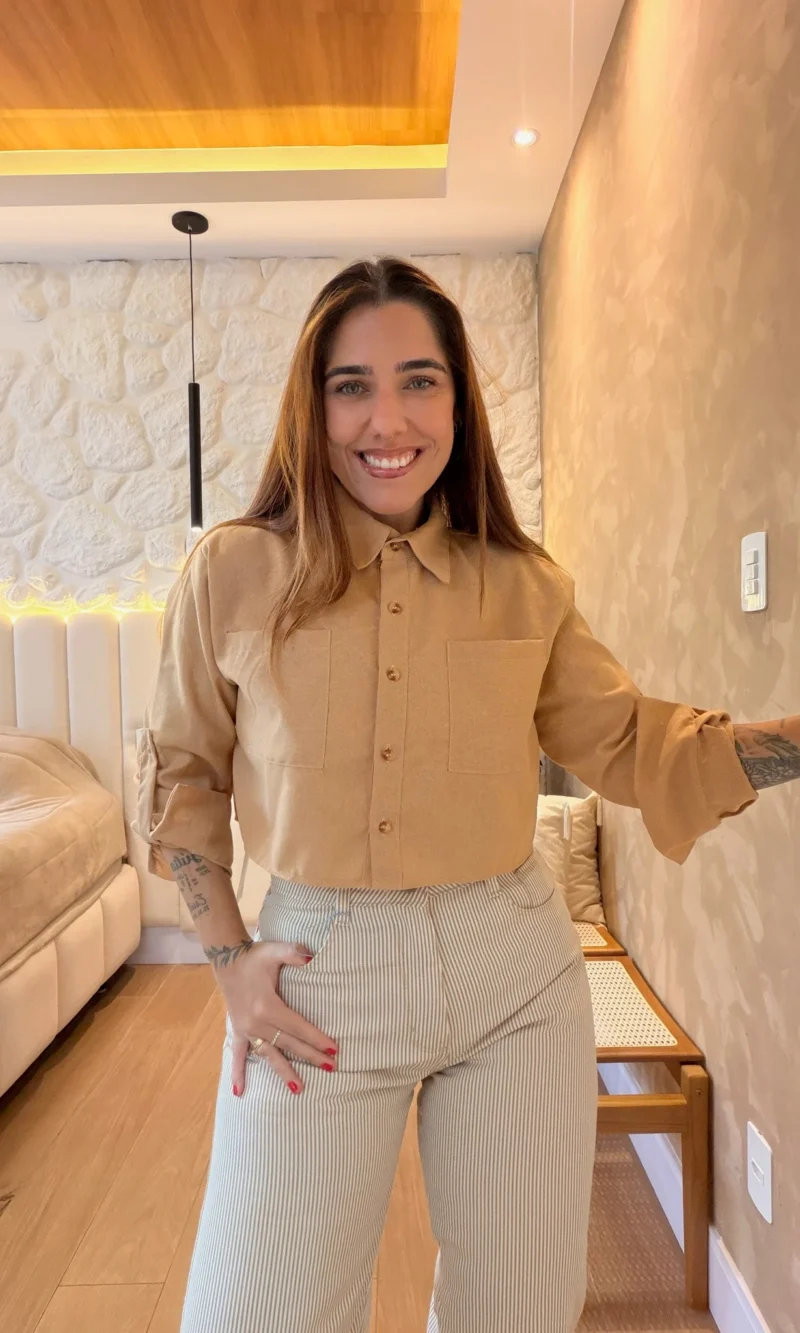 Cropped Bruna De Linho