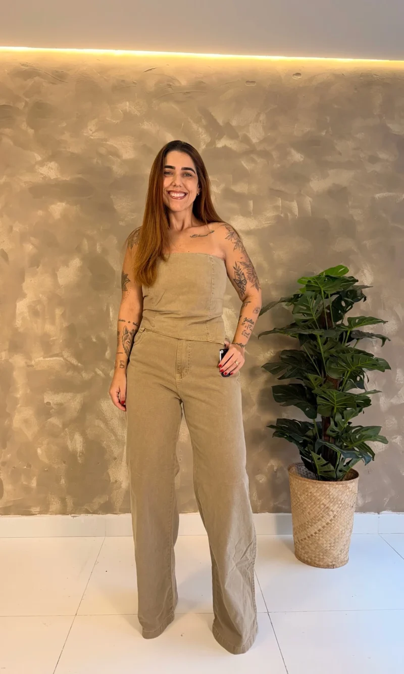 Conjunto Arizona - Bata E Wide Leg Jeans