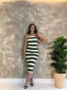 Vestido Grazi Listrado - Tricô Modal