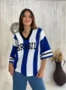 Tshirt Oversized De Tricô - Brasil