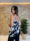 Bata Mavi Com Renda - Cow Print