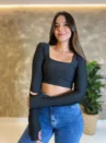 Cropped Camile Manga Longa - Dedinho