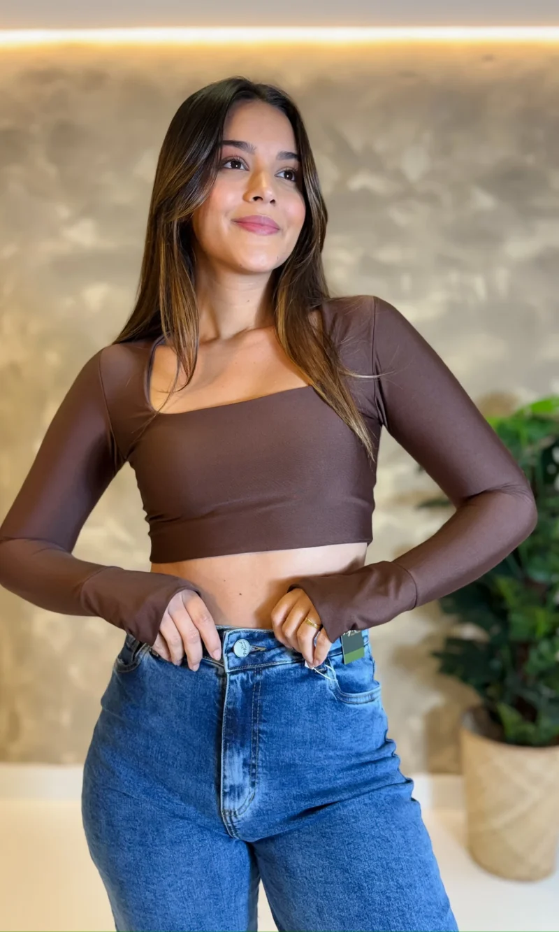 Cropped Camile Manga Longa - Dedinho