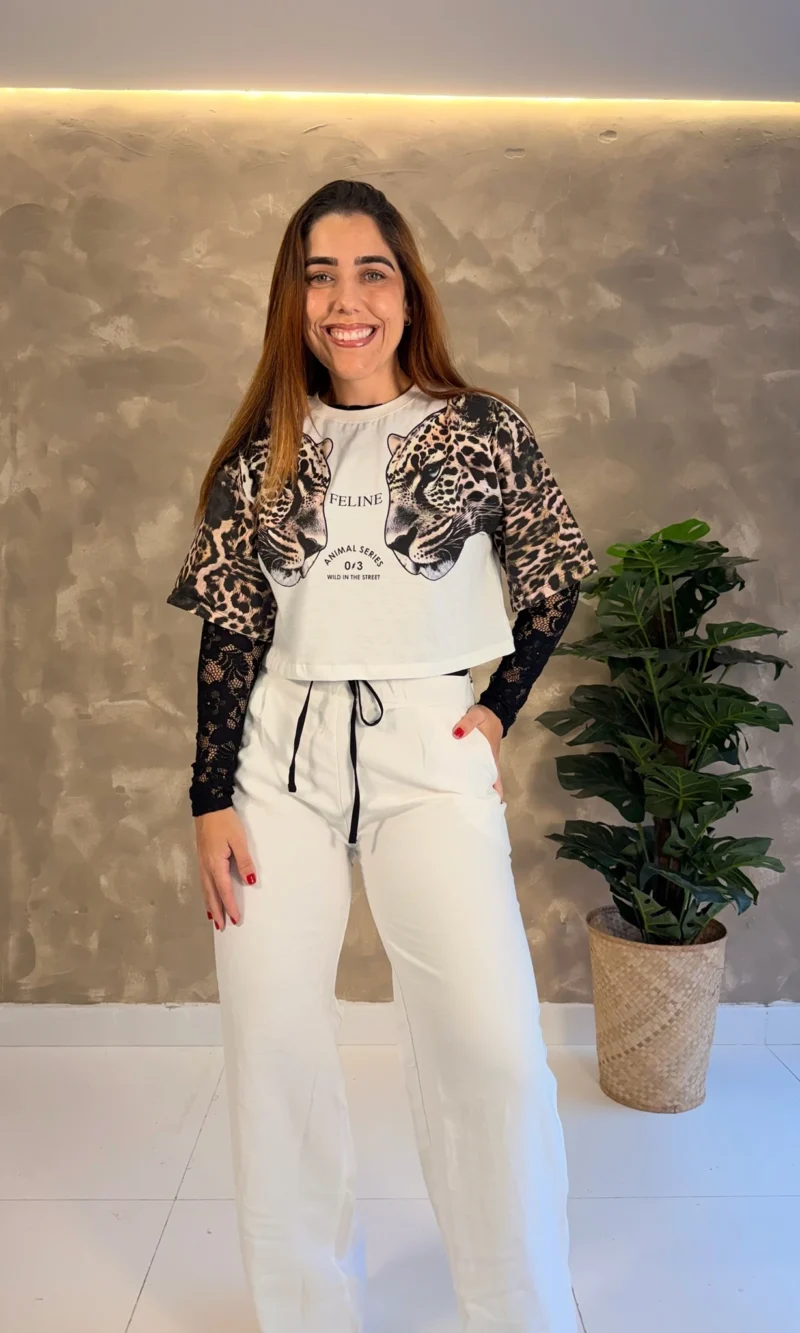 Cropped Oversized - Feline