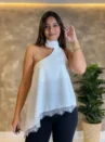 Bata Agnes Assimetrica Com Renda
