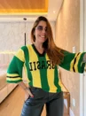 Tshirt Oversized De Tricô - Brasil