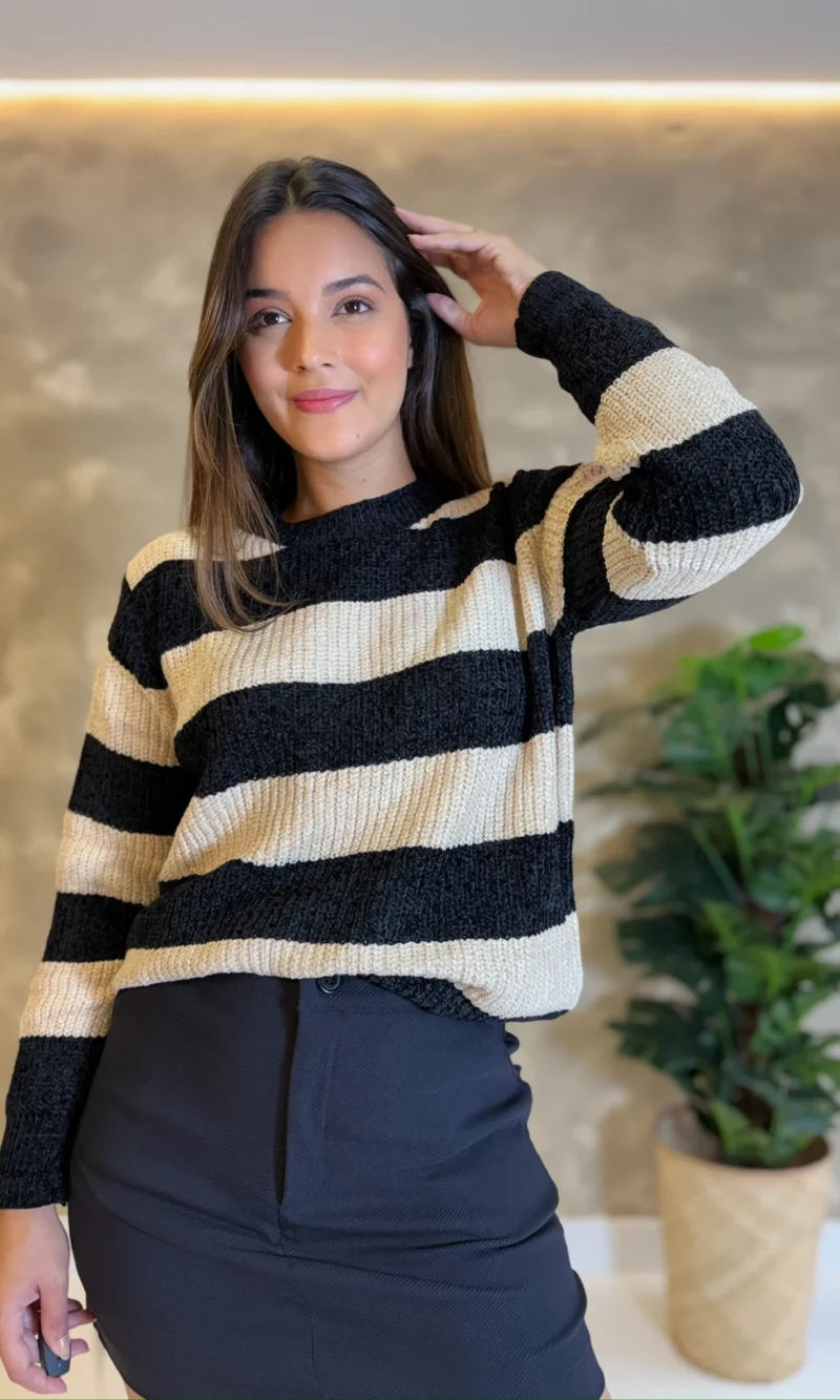 Blusa Tricô Mousse - Listrada