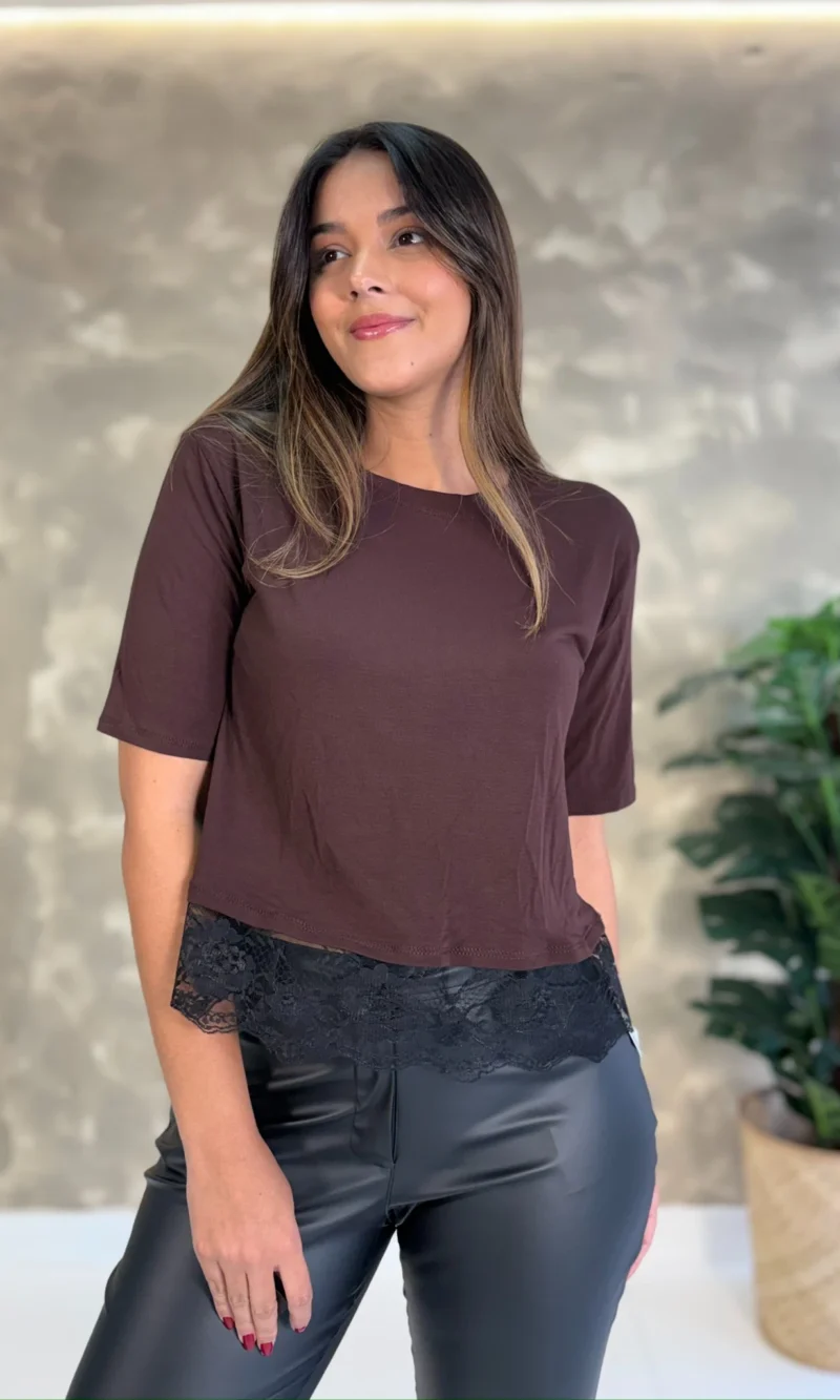 Cropped Jade - Com Renda