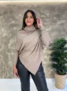 Poncho Denver Com Cinto - Tricô Modal