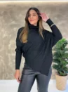 Poncho Denver Com Cinto - Tricô Modal