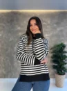 Blusa Charlote Listrada - Tricô Modal - Importada