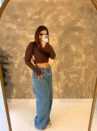 Cropped Costas Nua Manga Longa