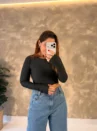 Cropped Costas Nua Manga Longa