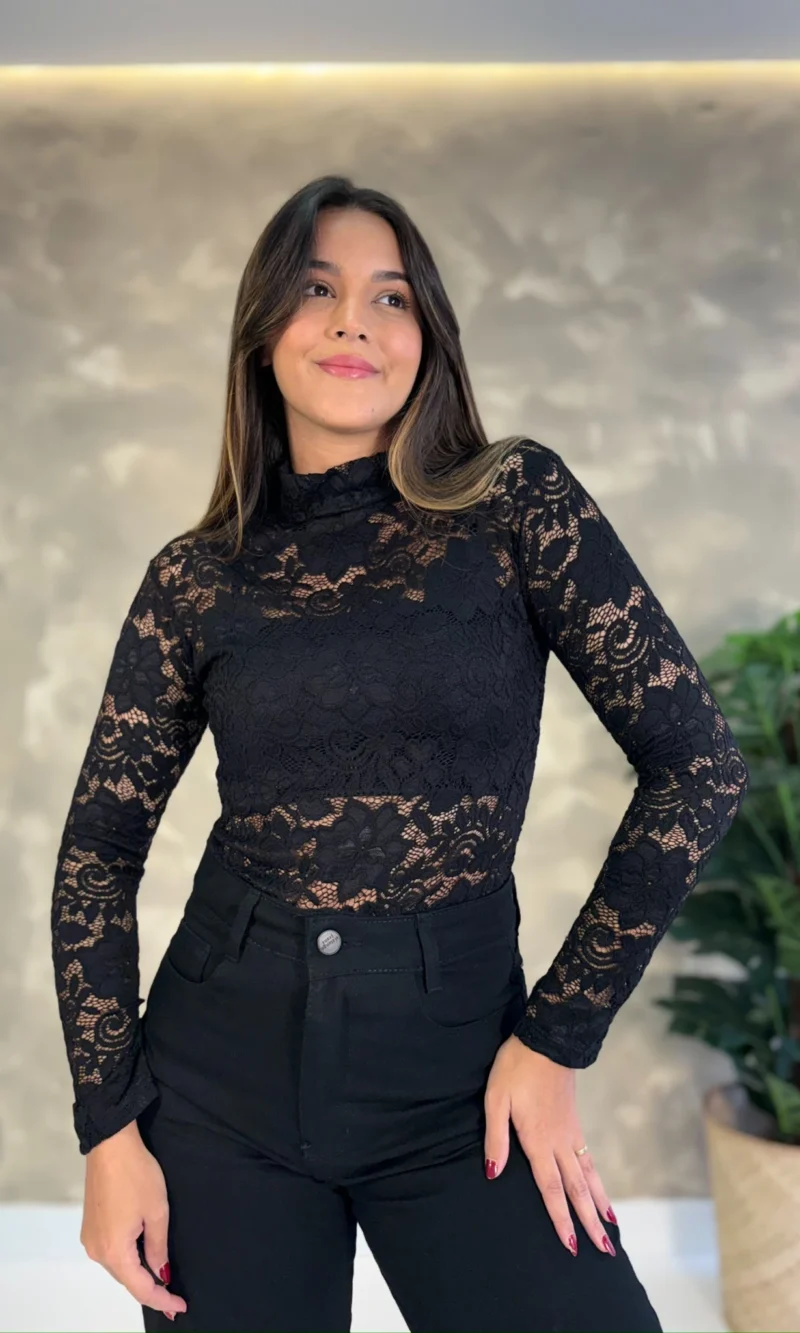 Body Renda Com Top