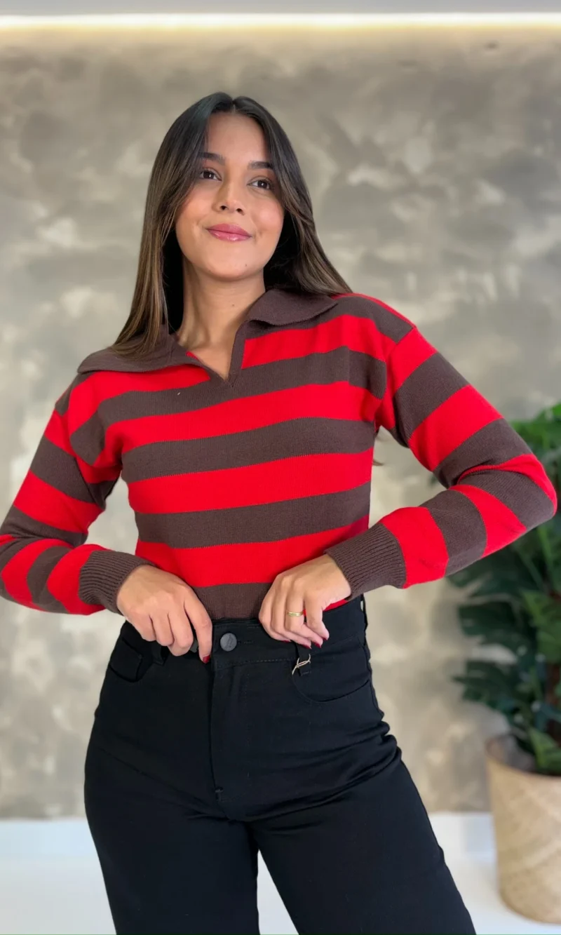 bb66157584ae5fc08f0b0b16d0921172-img_8859.webp Blusa Maitê Gola Polo - Tricô Modal