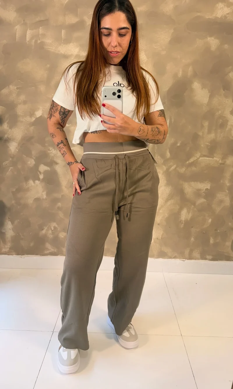 Calça Pantalona Brooklyn - Moletom Importado