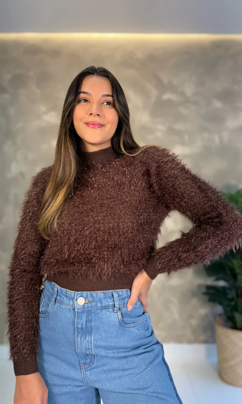 Cropped Tricô Glow - Importado