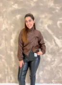 Jaqueta Malu - Couro Ecologico