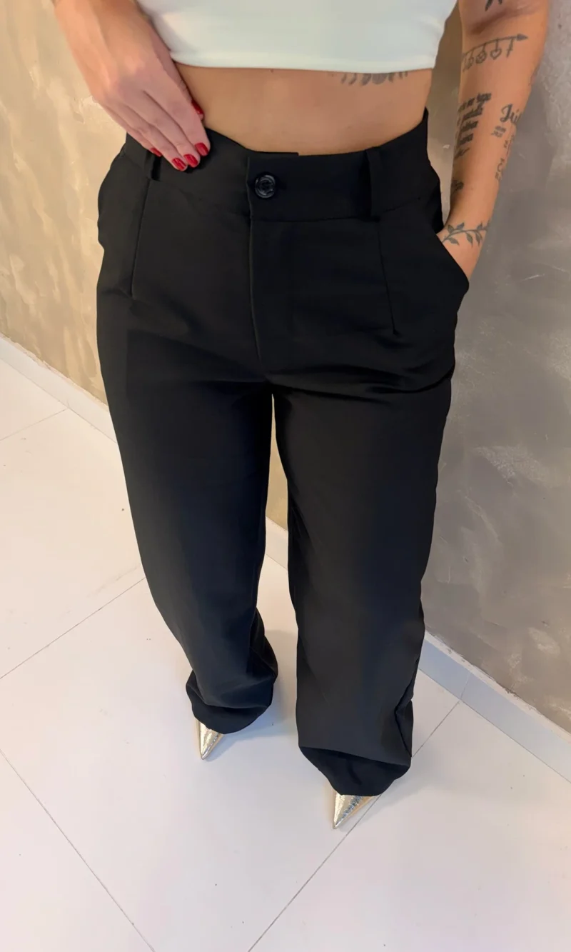 Calça Pantalona Estefani - Alfaiataria
