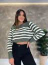 Cropped Tricô Mousse - Listrado